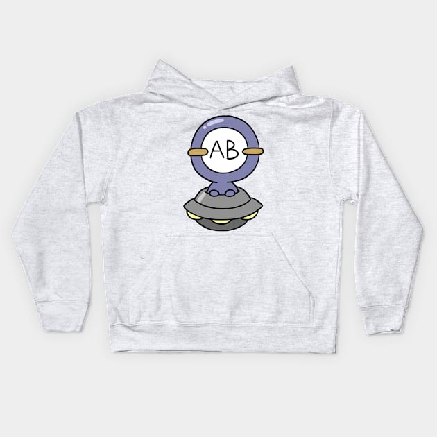 AB bloodtype Kids Hoodie by Oricca